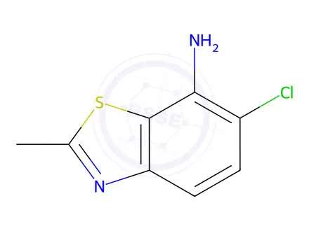 Chemical structure of Benzothiazole, 7-amino-6-chloro-2-methyl-(8CI)