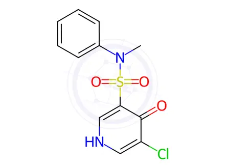 Chemical structure of 5-Chloro-4-hydroxy-N-methyl-N-phenylpyridine-3-sulfonamide