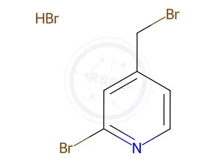 Chemical structure of 2-Bromo-4-(bromomethyl)pyridine hydrobromide