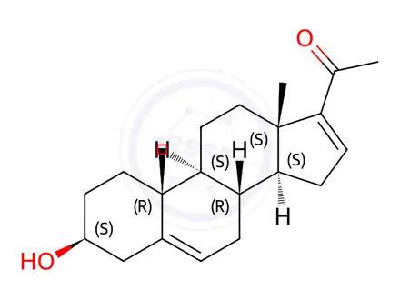Chemical structure of 16-Dehydro Pregnenolone Acetate Impurity 7