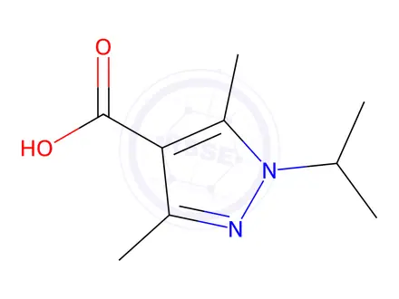 Chemical structure of 1-Isopropyl-3,5-dimethyl-1H-pyrazole-4-carboxylic Acid