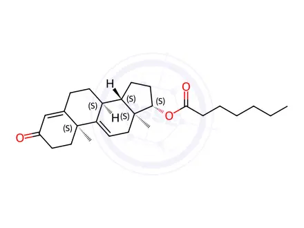 Chemical structure of 9(11)-Dehydrotestosterone Enanthate