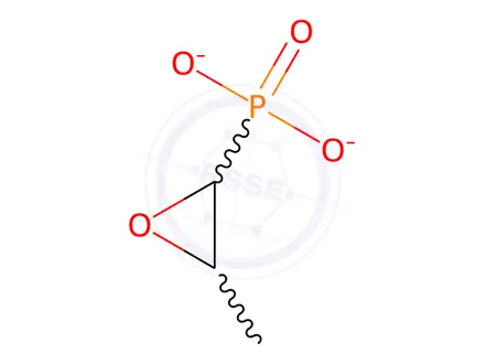 Chemical structure of Phosphonic acid, (3-methyloxiranyl)-, disodium salt, cis-(+-)-