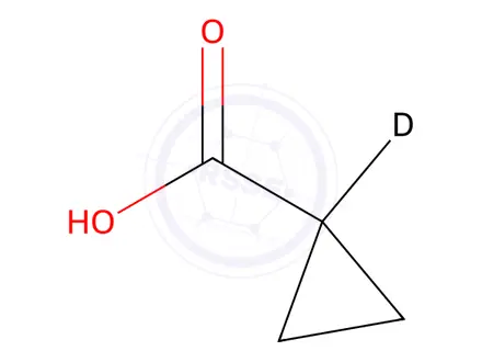 Chemical structure of Cyclopropane-1-d1-carboxylic Acid