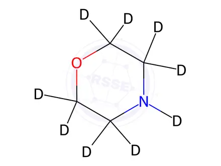 Chemical structure of Morpholine-d9