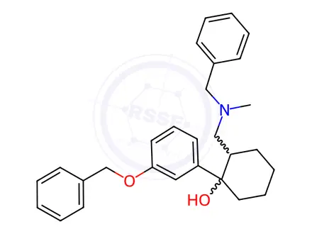 Chemical structure of 2-((Benzyl(methyl)amino)methyl)-1-(3-(benzyloxy)phenyl)cyclohexanol