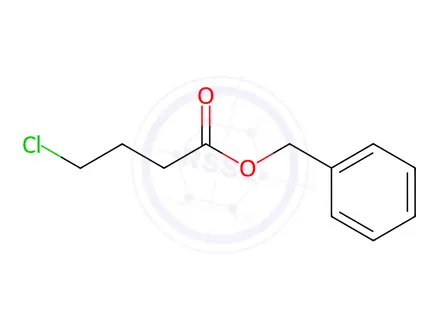 Chemical structure of Butanoic acid, 4-chloro-, phenylmethyl ester