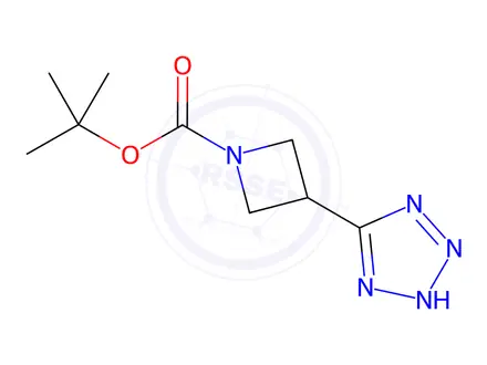Chemical structure of tert-butyl 3-(2H-1,2,3,4-tetrazol-5-yl)azetidine-1-carboxylate