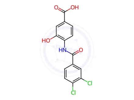 Chemical structure of Tafamidis Impurity 13