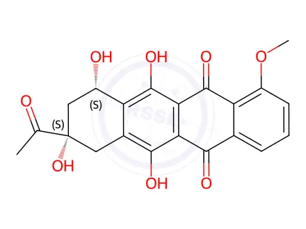 Chemical structure of Epirubicin EP Impurity B