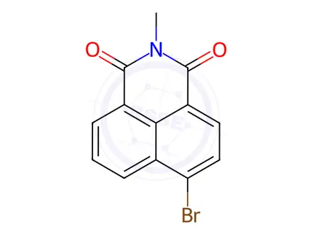 Chemical structure of 4-Bromo-N-methyl-1,8-naphthalimide
