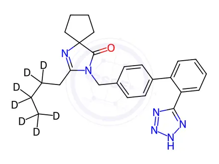 Chemical structure of Irbesartan-d7