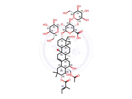 Chemical structure of Escin Impurity 3(Isoescin IA)