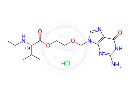 Chemical structure of Valaciclovir EP Impurity D