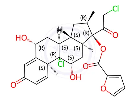 Chemical structure of Mometasone Furoate Impurity 40