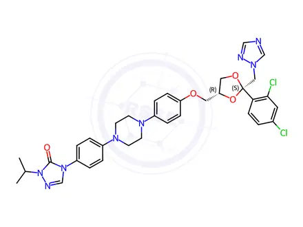 Chemical structure of Itraconazole EP Impurity D