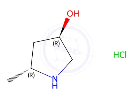 Chemical structure of (3R,5R)-5-methylpyrrolidin-3-ol;hydrochloride