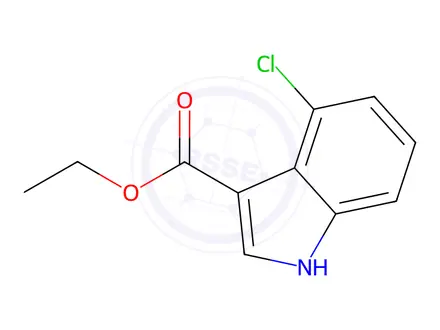 Chemical structure of Ethyl 4-Chloroindole-3-carboxylate