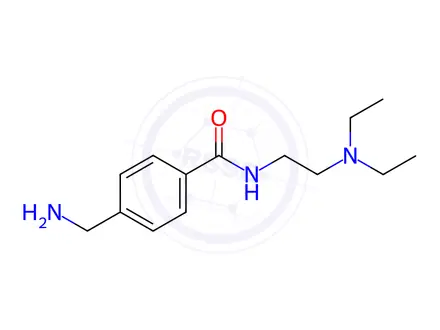 Chemical structure of 4-(aminomethyl)-N-[2-(diethylamino)ethyl]benzamide dihydrochloride