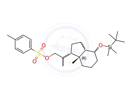 Chemical structure of Toluene-4-sulfonic acid 2-[4-(tert-butyl-dimethyl-silanyloxy)- 7a-methyl-octahydro-inden-1-yl]-propyl ester