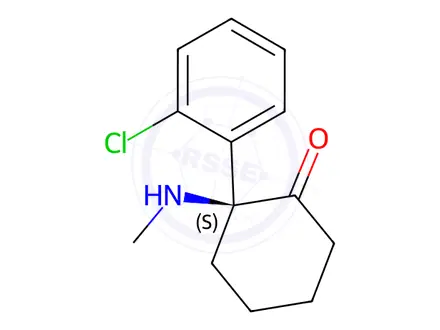 Chemical structure of Esketamine Hydrochloride