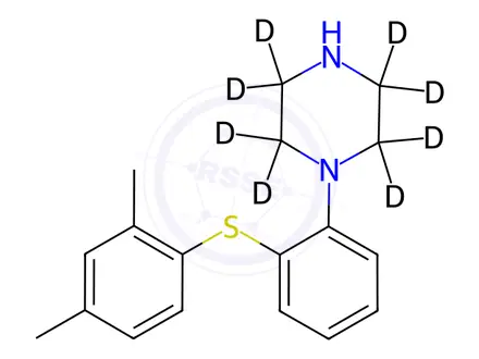 Chemical structure of Vortioxetine-d8