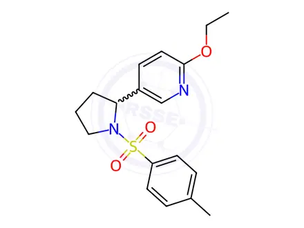 Chemical structure of 2-Ethoxy-5-(1-tosylpyrrolidin-2-yl)pyridine