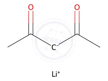Chemical structure of Lithium Acetylacetonate