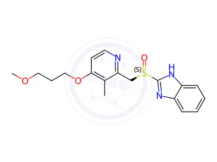 Chemical structure of Rabeprazole Sodium Impurity 26 Monomer ((R)-Rabeprazole)