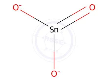Chemical structure of Sodium stannate