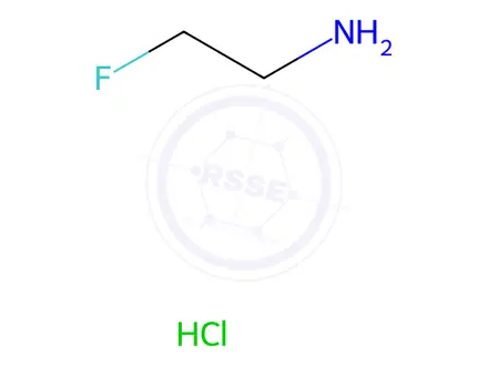 Chemical structure of 2-Fluoroethan-1-amine hydrochloride