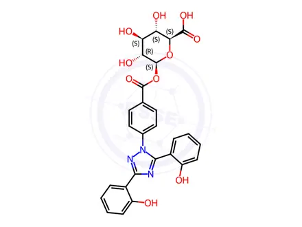 Chemical structure of Deferasirox Acyl-β-D-glucuronide