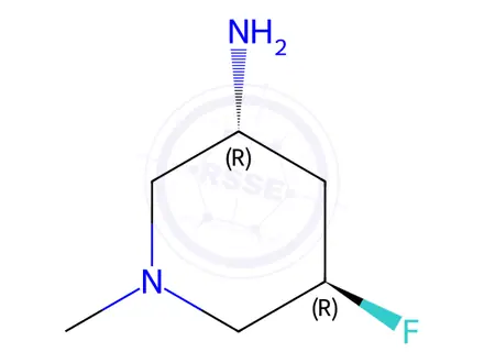 Chemical structure of (3R,5R)-5-fluoro-1-methylpiperidin-3-amine dihydrochloride