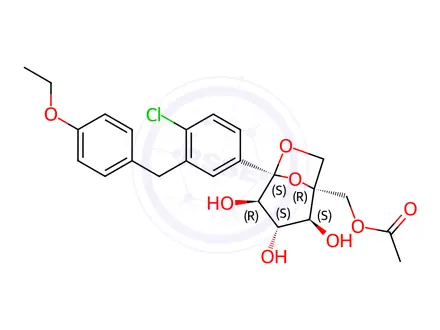 Chemical structure of Ertugliflozin Impurity 9