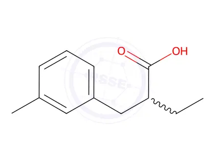 Chemical structure of 2-[(3-methylphenyl)methyl]butanoic acid