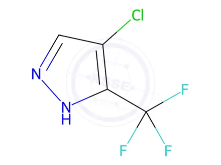 Chemical structure of 4-Chloro-3-(trifluoromethyl)-1H-pyrazole