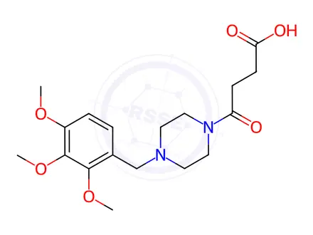 Chemical structure of 4-Oxo-4-(4-(2,3,4-trimethoxybenzyl)piperazin-1-yl)butanoic acid