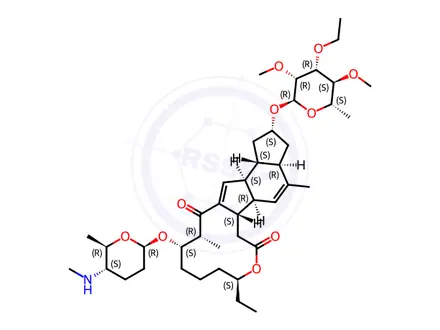 Chemical structure of Spinosad Impurity 22 (N-Demethyl Spinetoram J)