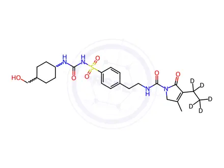Chemical structure of rac trans-Hydroxy Glimepiride-d5