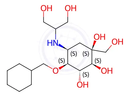 Chemical structure of Voglibose Impurity 50