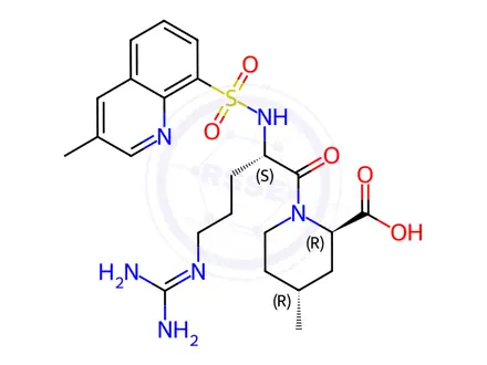 Chemical structure of Argatroban impurity C