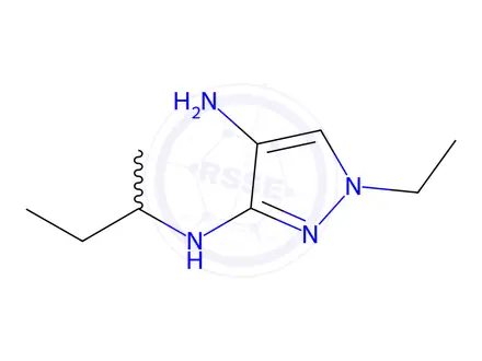 Chemical structure of N~3~-(sec-butyl)-1-ethyl-1H-pyrazole-3,4-diamine