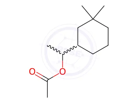 Chemical structure of CYCLOHEXANE-1-METHANOL, ALPHA, 3,3-TRIMETHYL:ACETATE