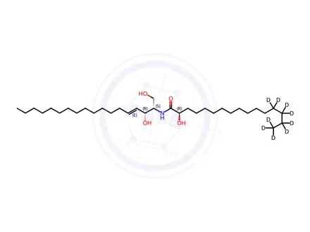 Chemical structure of CER5-2′R(d9)