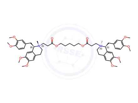 Chemical structure of Atracurium Besilate Impurity 22 (Cisatracurium Besilate EP Impurity V Dibenzenesulfonic Acid)