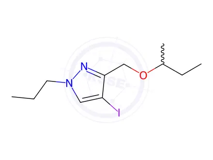 Chemical structure of 3-(sec-butoxymethyl)-4-iodo-1-propyl-1H-pyrazole
