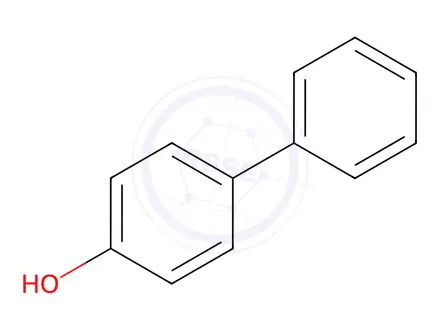 Chemical structure of 4-Phenylphenol
