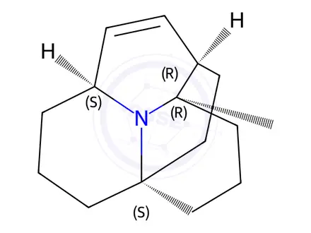 Chemical structure of (1R,6aS)-3aβ,4,5,6,7,8,9,9a-Octahydro-9aβ-methyl-1H-1,6a-ethanopyrido[2,1,6-de]quinolizine