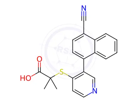 Chemical structure of Verinurad