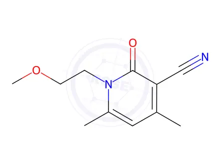 Chemical structure of 1-(2-Methoxy-ethyl)-4,6-dimethyl-2-oxo-1,2-dihydro-pyridine-3-carbonitrile